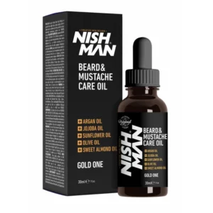 NISHMAN Beard & Mustache Care Oil - Gold One