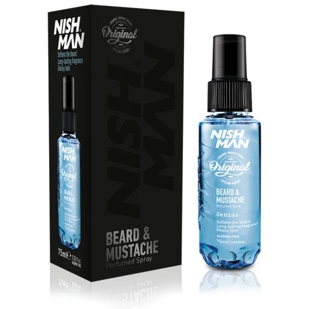 NISHMAN Beard & Mustache Perfume Spray - GENIUS
